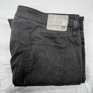AG Adriano Goldschmied The Everett Slim Straight Charcoal Pants Mens 40x32